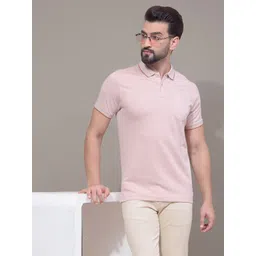 Crimsoune Club Men Solid Polo Collar Cotton Slim Fit T-shirt-picture-23