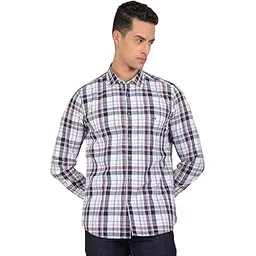 crimsoune club Men's Wine Checked 100% Cotton Shirt-picture-21