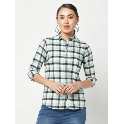 Crimsoune Club Multicolor Cotton Check Shirt-picture-14