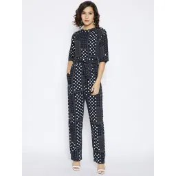 Crimsoune Club Navy & White Printed Jumpsuit-picture-21