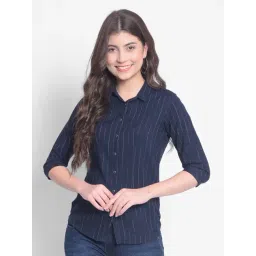Crimsoune Club Navy & White Striped Shirt-picture-10