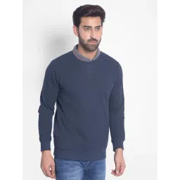 Crimsoune Club Navy Blue Regular Fit Sweatshirt-picture-43