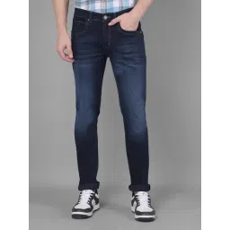 Crimsoune Club Navy Blue Slim Fit Jeans-picture-15