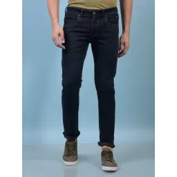 Crimsoune Club Navy Blue Straight Fit Jeans-picture-15