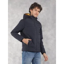Crimsoune Club Navy Regular Fit Hooded Jacket-picture-16
