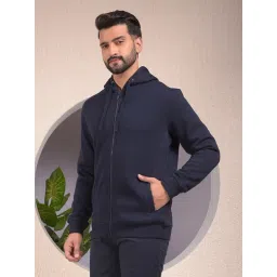 Crimsoune Club Navy Regular Fit Hooded Sweatshirt-picture-21