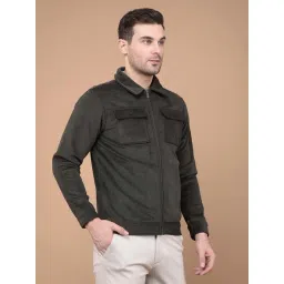 Crimsoune Club Olive Regular Fit Checks Jacket-picture-28