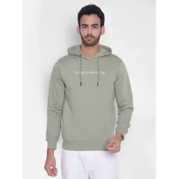 Crimsoune Club Olive Regular Fit Logo Printed Hooded Sweatshirt-picture-20