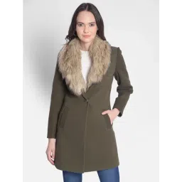 Crimsoune Club Olive Regular Fit Overcoat-picture-12