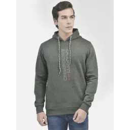 Crimsoune Club Olive Regular Fit Printed Hooded Sweatshirt-picture-45