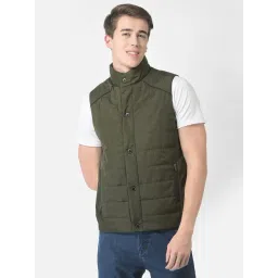 Crimsoune Club Olive Regular Fit Quilted Jacket-picture-25