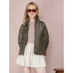 Crimsoune Club Olive Regular Fit Quilted Jacket-picture-20