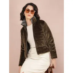 Crimsoune Club Olive Regular Fit Quilted Jacket-picture-27