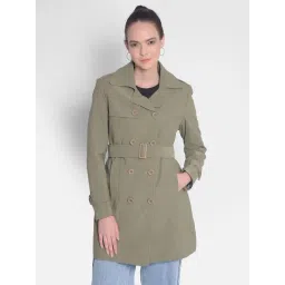Crimsoune Club Olive Regular Fit Trench Coat-picture-41