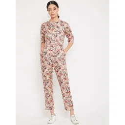 Crimsoune Club Peach Floral Print Jumpsuit-picture-15