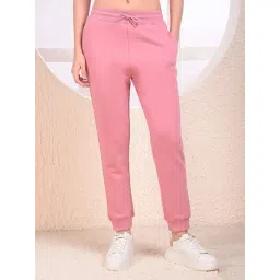 Crimsoune Club Pink Blended Regular Fit Trackpants-picture-30
