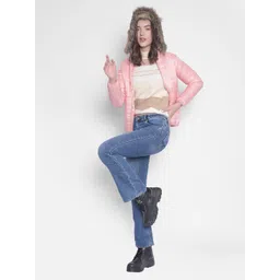 Crimsoune Club Pink Detachable Hooded Padded Jacket-picture-32