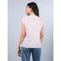 CRIMSOUNE CLUB Pink Embroidered Shirt image 2