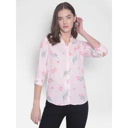 Crimsoune Club Pink Floral Print Shirt-picture-25