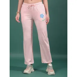 Crimsoune Club Pink Printed Trackpants-picture-29