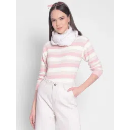 Crimsoune Club Pink Striped Sweater-picture-10