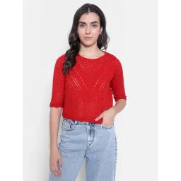 Crimsoune Club Red Crop Sweater-picture-36