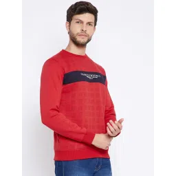 Crimsoune Club Red Regular Fit Printed Sweatshirt image 4