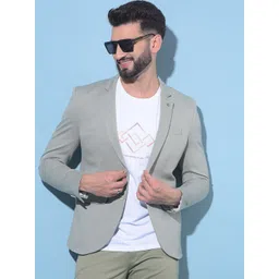 Crimsoune Club Slim Fit Notched Lapel Collar Single-Breasted Casual Blazer-picture-41