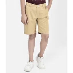 CRIMSOUNE CLUB Solid Shorts - Beige-picture-14