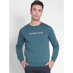 Crimsoune Club Teal Slim Fit Printed Sweatshirt-picture-23