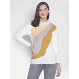 Crimsoune Club White Printed Sweater-picture-28