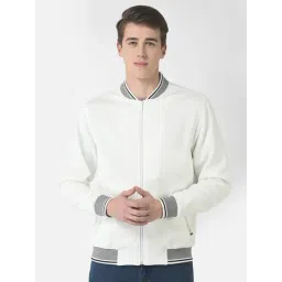 Crimsoune Club White Regular Fit Bomber Jacket-picture-20
