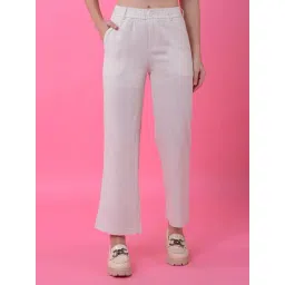 Crimsoune Club White Regular Fit Embroidered casual trousers , Buy, Trousers, India, Tata CLiQ-picture-20