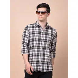 Crimsoune Club Wine Cotton Checked Shirt-picture-35