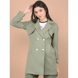 Crimsoune Club Women Double-Breasted Overcoat-picture-17