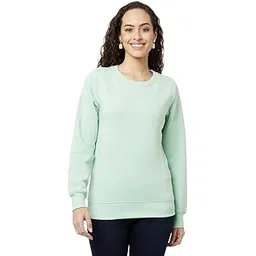 crimsoune club Women Mint Green Sweatshirt-picture-12