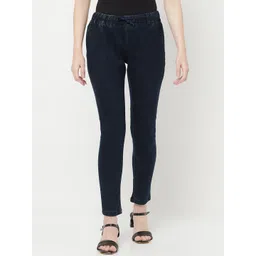 Crimsoune Club Women Navy Blue Solid Jeggings-picture-40