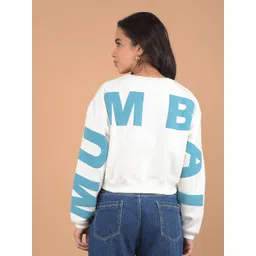 Crimsoune Club Women Printed Pullover Cropped Sweatshirt-picture-18