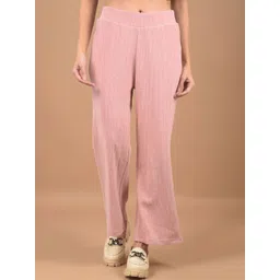 Crimsoune Club Women Self-Design Flared Trousers-picture-37