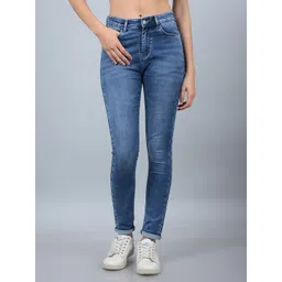 Crimsoune Club Women Skinny Fit Heavy Fade Stretchable Jeans-picture-26