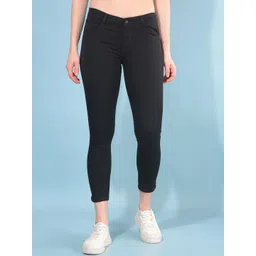 Crimsoune Club Women Skinny Fit Slash Knee Stretchable Jeans image 1