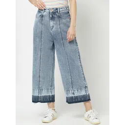 Crimsoune Club Women Straight Fit Heavy Fade Stretchable Jeans-picture-17