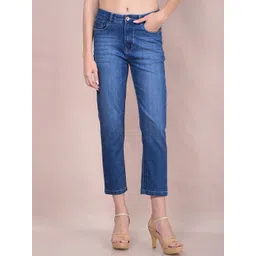 Crimsoune Club Women Straight Fit Heavy Fade Stretchable Jeans-picture-18