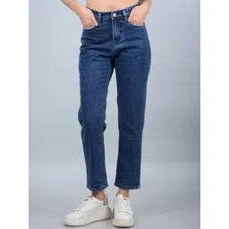 Crimsoune Club Women Straight Fit Heavy Fade Stretchable Jeans-picture-19