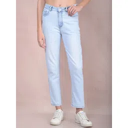 Crimsoune Club Women Straight Fit Heavy Fade Stretchable Jeans-picture-16