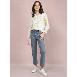 Crimsoune Club Women Straight Fit Heavy Fade Stretchable Jeans image 5