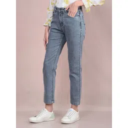 Crimsoune Club Women Straight Fit Heavy Fade Stretchable Jeans image 3