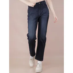 Crimsoune Club Women Straight Fit Light Fade Stretchable Jeans-picture-31