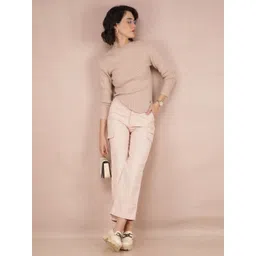 Crimsoune Club Women Striped Round Neck Long Sleeves Pullover Sweaters-picture-14