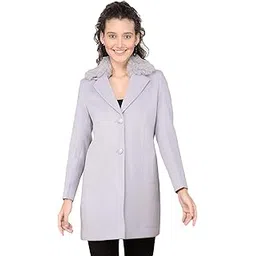 crimsoune club Women's Purple Longline Overcoat-picture-44